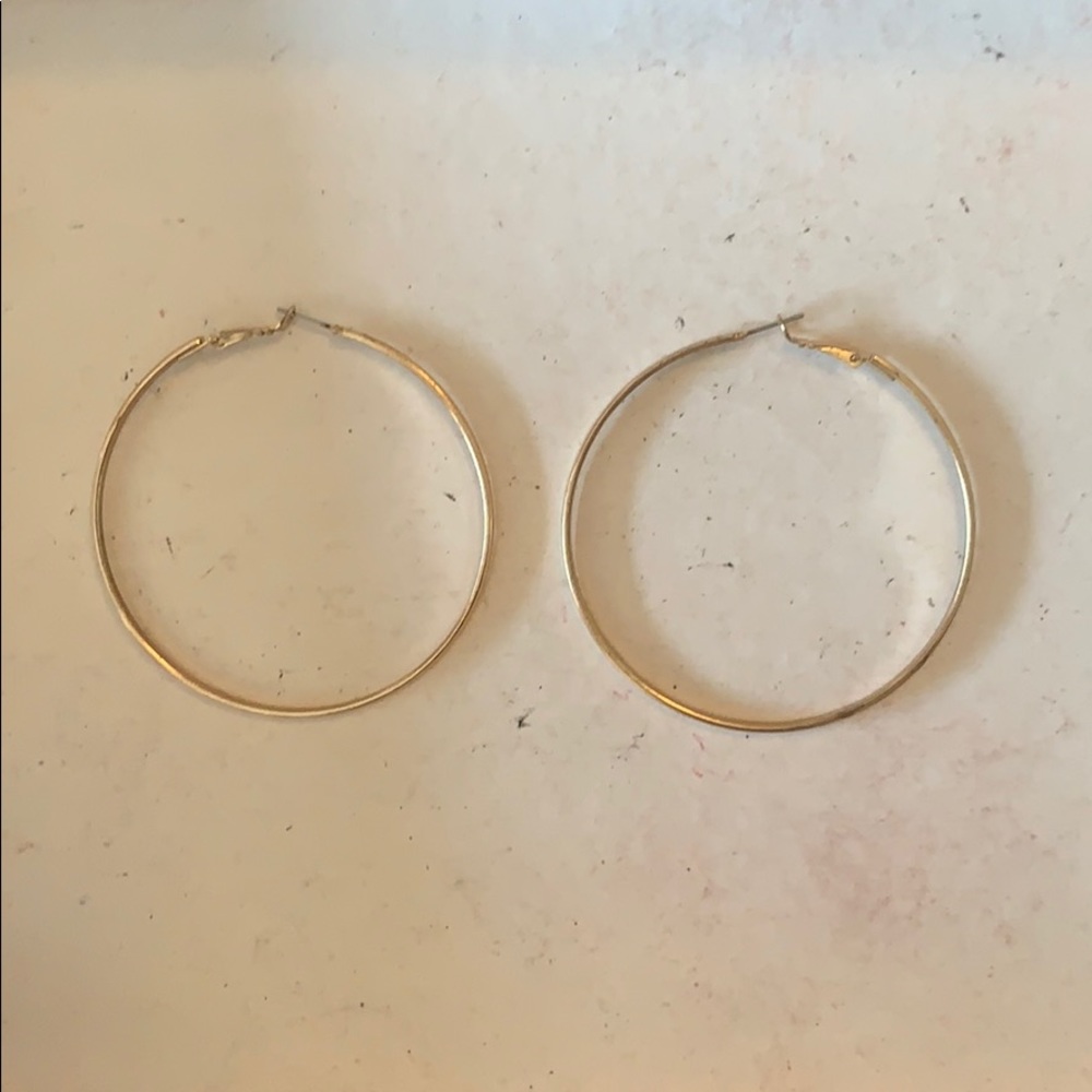 Large Gold Hoop Earings